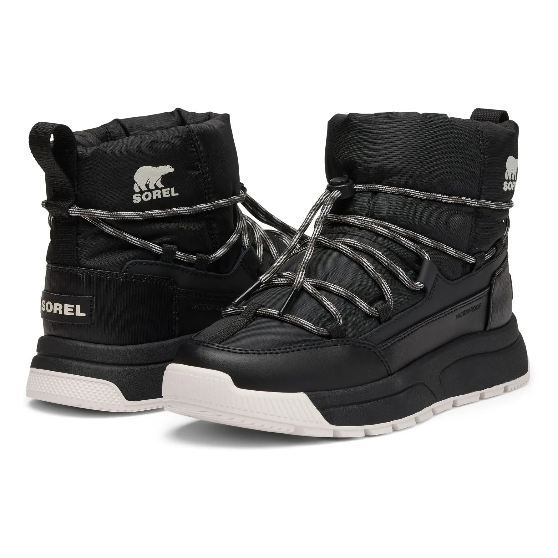 Sorel - Whitney III Slip-On wasserdichte Stiefel | Schwarz