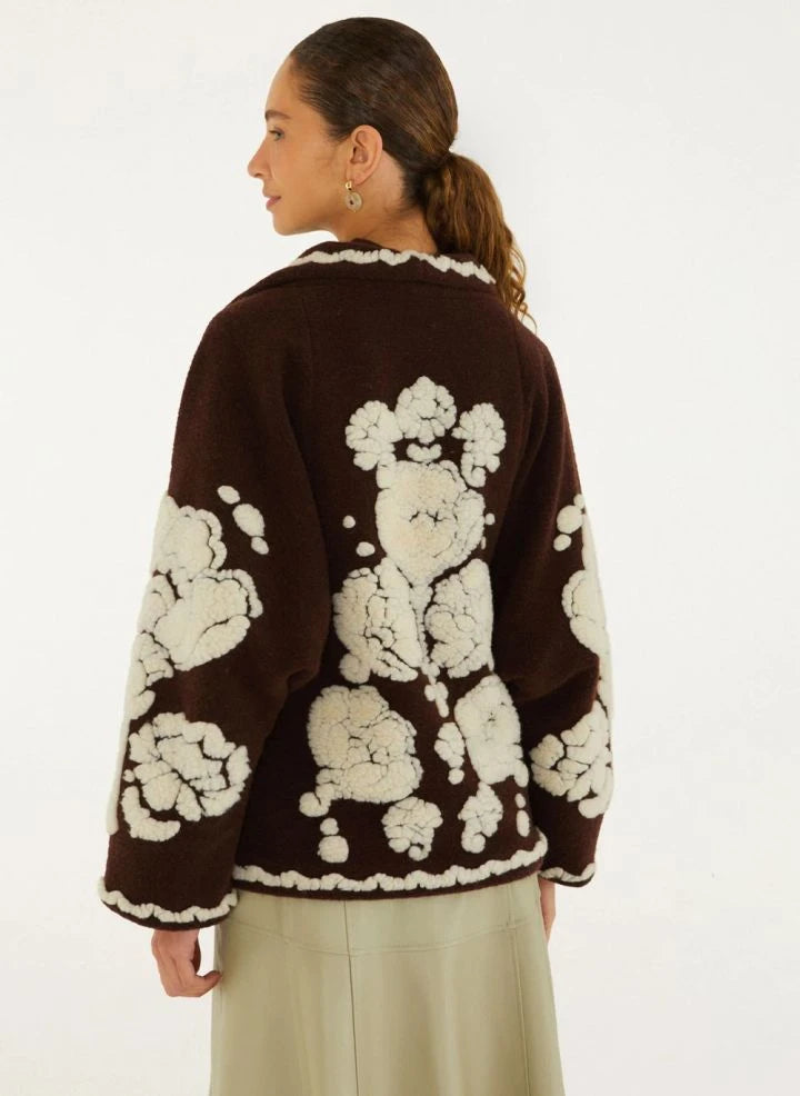 Farm Rio - Flower Coat | Braun