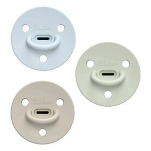 Elhée - Choochoo Bobby medizinische Silikon-Sauger – 3er-Set | Blau