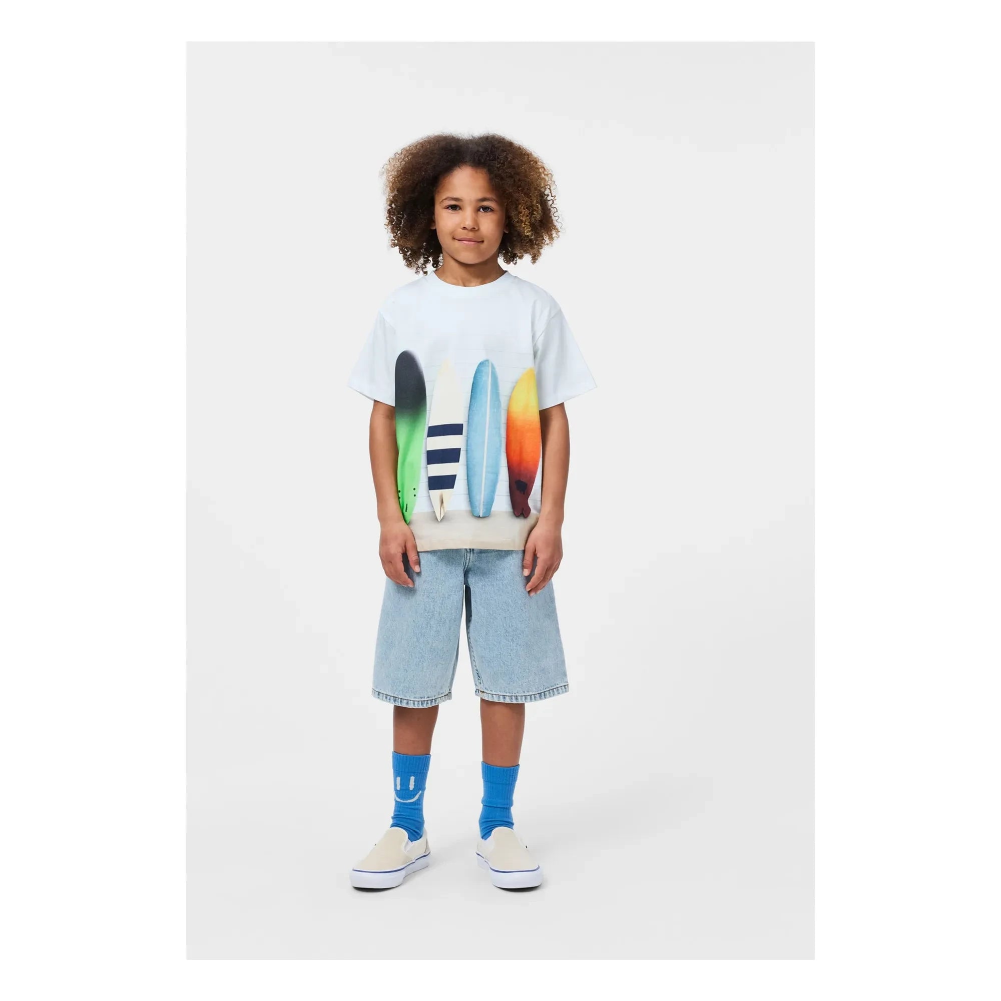 Molo - Riley T-Shirt Surfboards Bio-Baumwolle | Hellblau