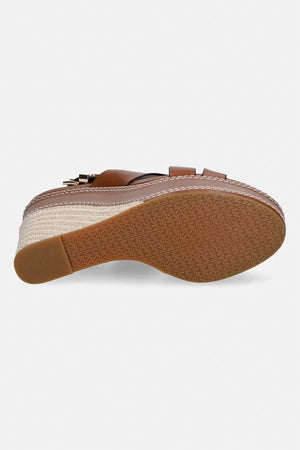 MICHAEL Michael Kors Nora Wedge Deri Sandalet