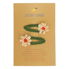 Sticky Lemon - 2er-Set Daisy Haarspangen | Gelb