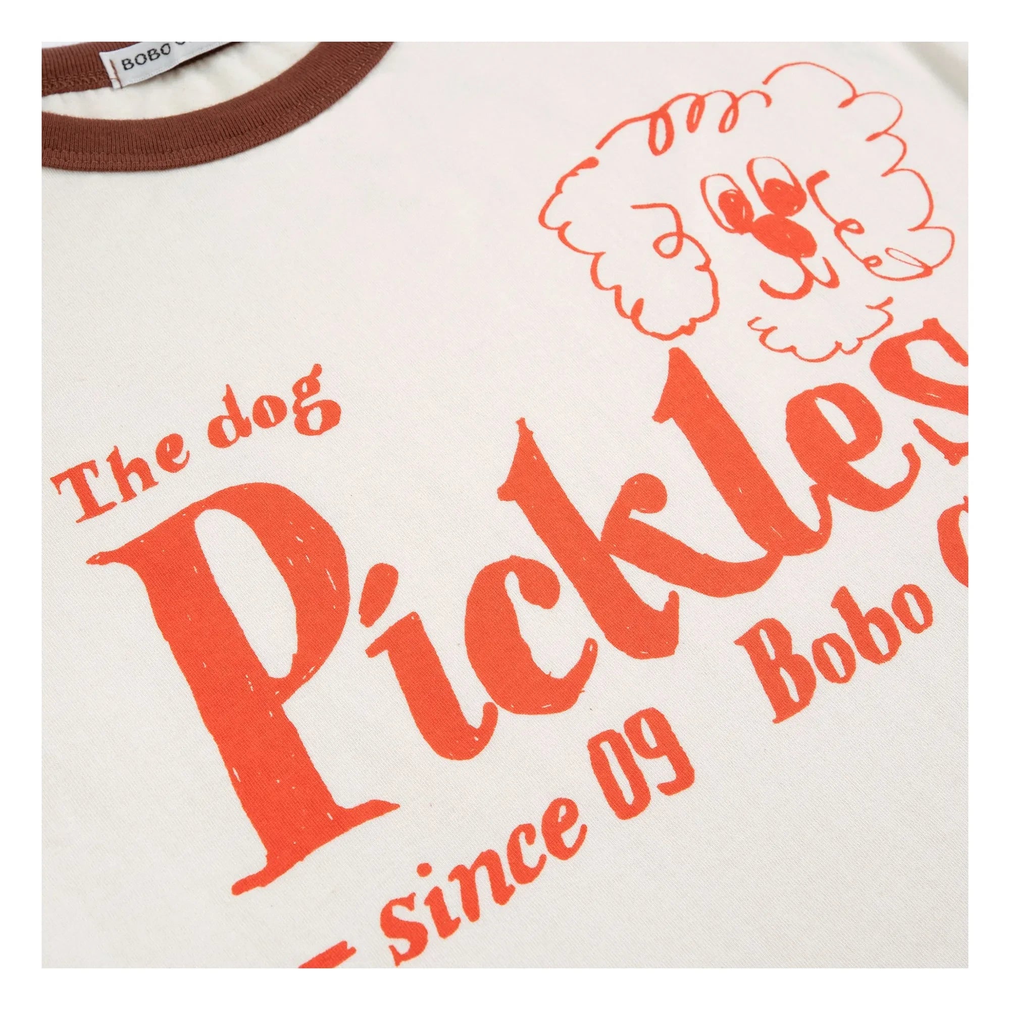 Bobo Choses - The Dog Pickles Bio-Baumwoll-T-Shirt | Weiß