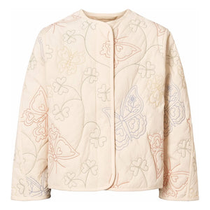 Molo - Holley Butterflies Jacke aus recyceltem Material | Elfenbein