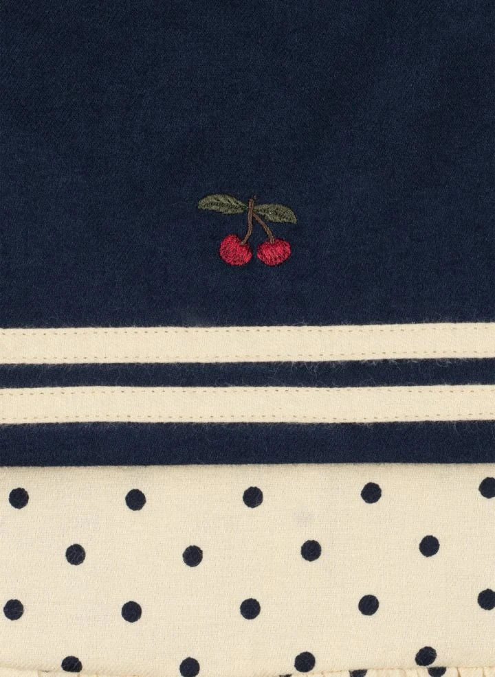 Konges Sløjd - Cali Polka Dot Organik Pamuk Bluz | Ekru
