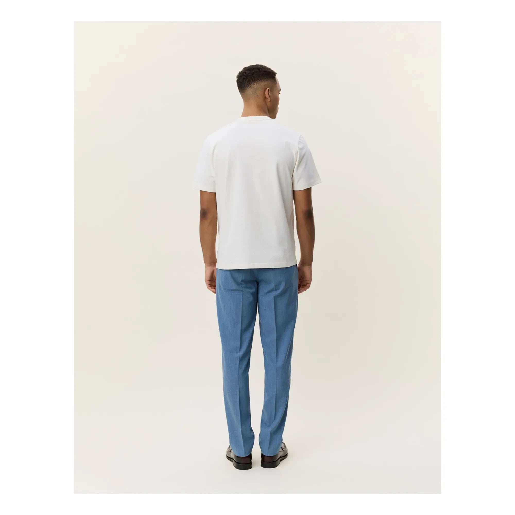 Les Deux - T-Shirt mit Zitrone | Gebrochenes Weiß