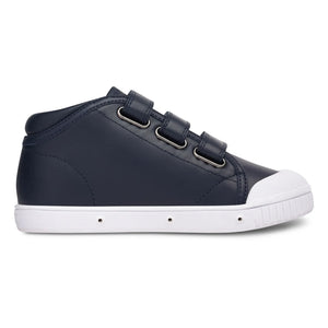 Spring Court - B2 Nappa High-Top Klettverschluss-Sneaker | Marineblau