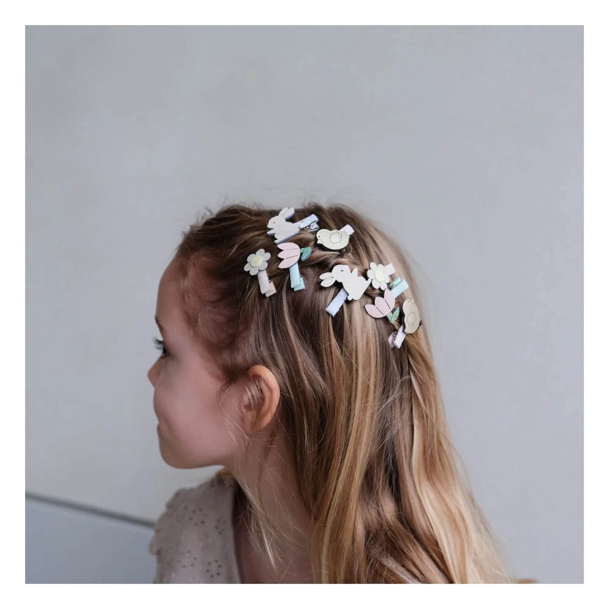 Mimi & Lula - 8er Set Mini Ostern Haarspangen | Rosa