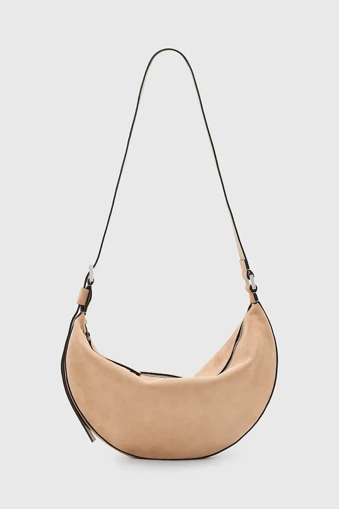 AllSaints HALFMOON Süet Çanta