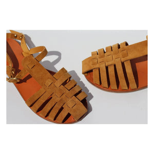 Mama Praïa - Fisherman Wildleder Sandalen | Camel