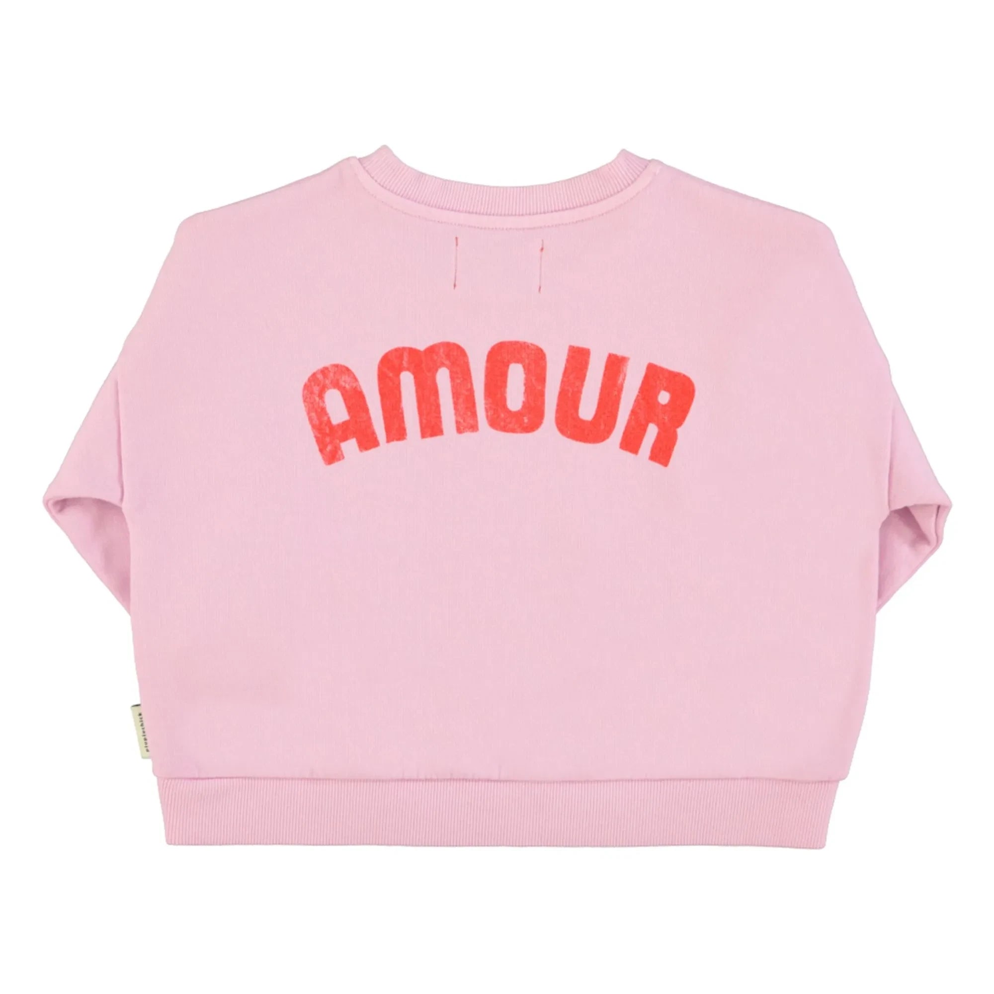 Piupiuchick - Bio-Baumwoll Love Sweatshirt | Rosa