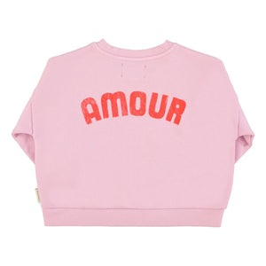 Piupiuchick - Bio-Baumwoll Love Sweatshirt | Rosa