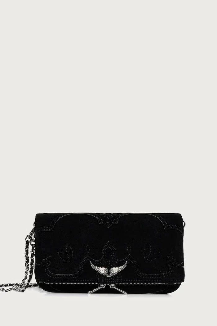 Kadın süet crossbody çanta