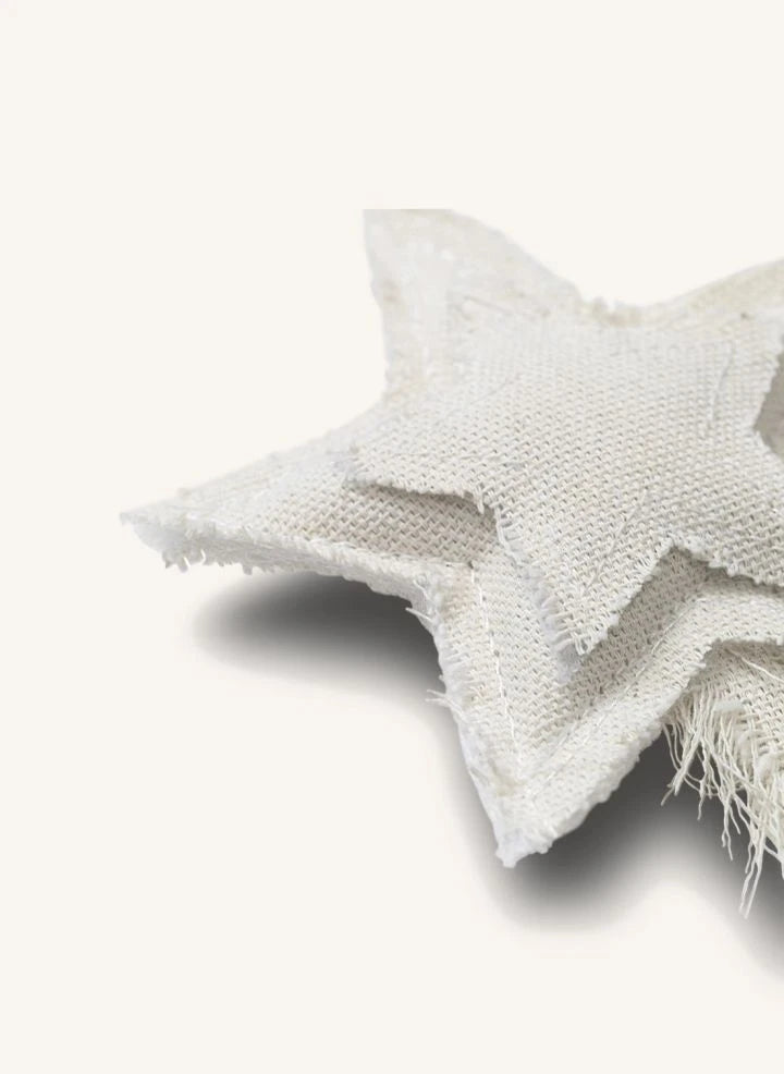 Ferm Living - Vela Star Baumwollbaumdekorationen - 4er Set | Weiß