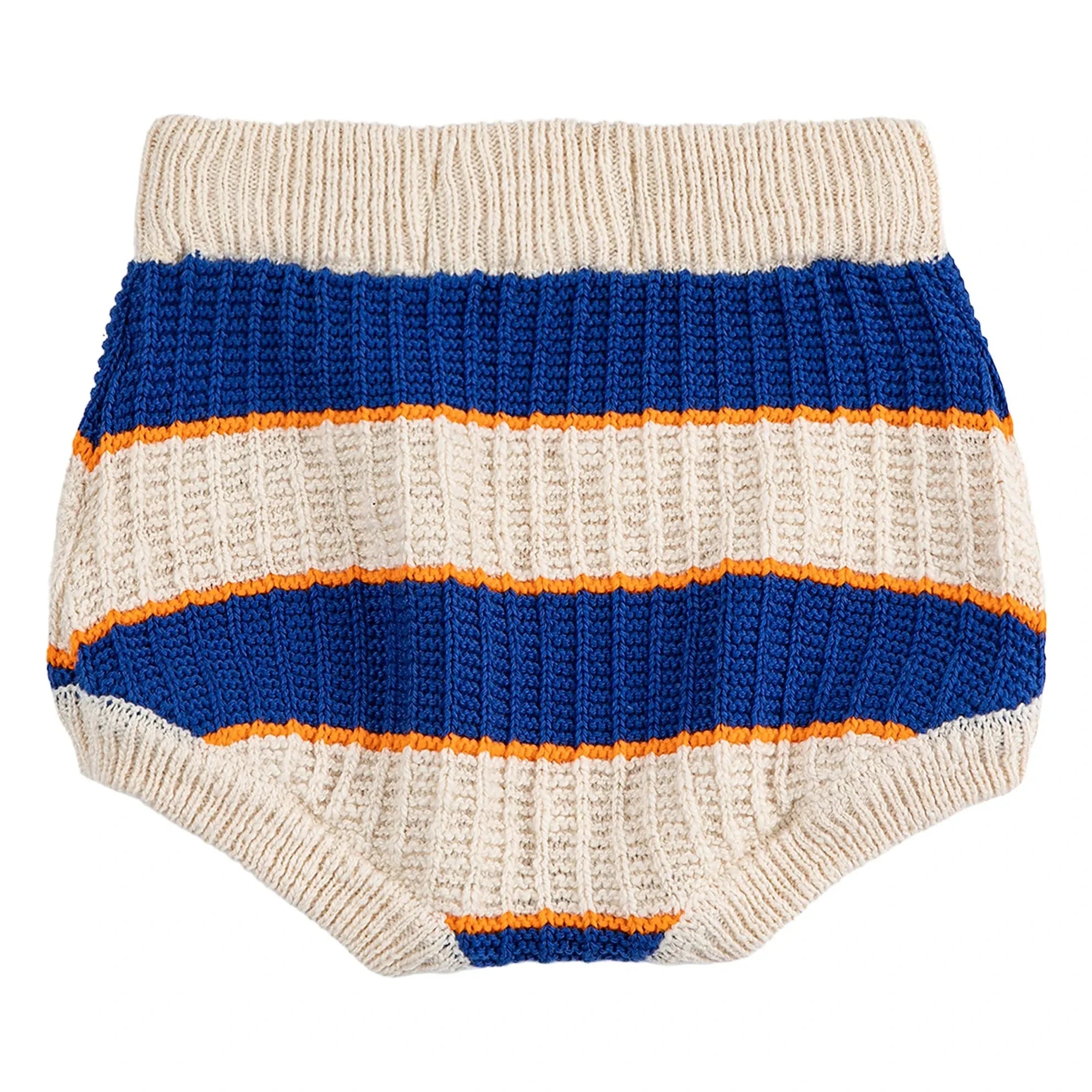 Bobo Choses - Gestreifte Bloomers aus Bio-Baumwollstrick | Ecru