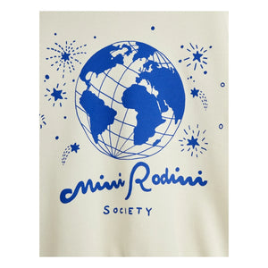 Mini Rodini - Sweat Society Bio-Baumwolle | Ecru