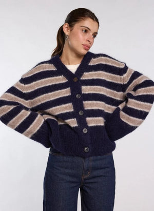 Nitah - Michel Strickjacke | Blau