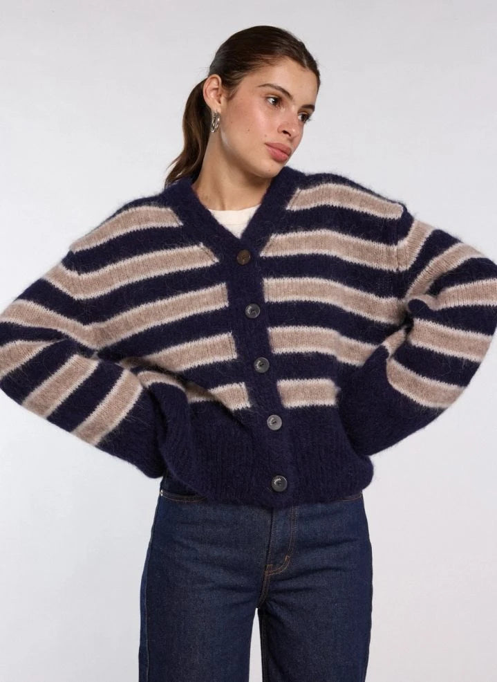 Nitah - Michel Strickjacke | Blau