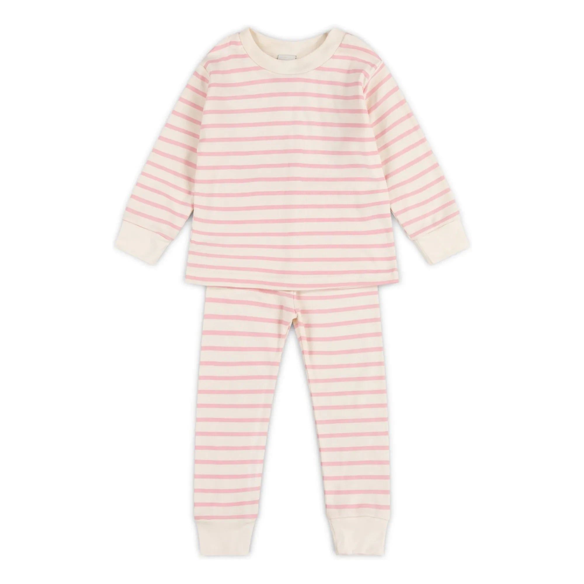 Sleepy Doe - Schlafanzug aus Bio-Baumwolle, gestreift | Rosa