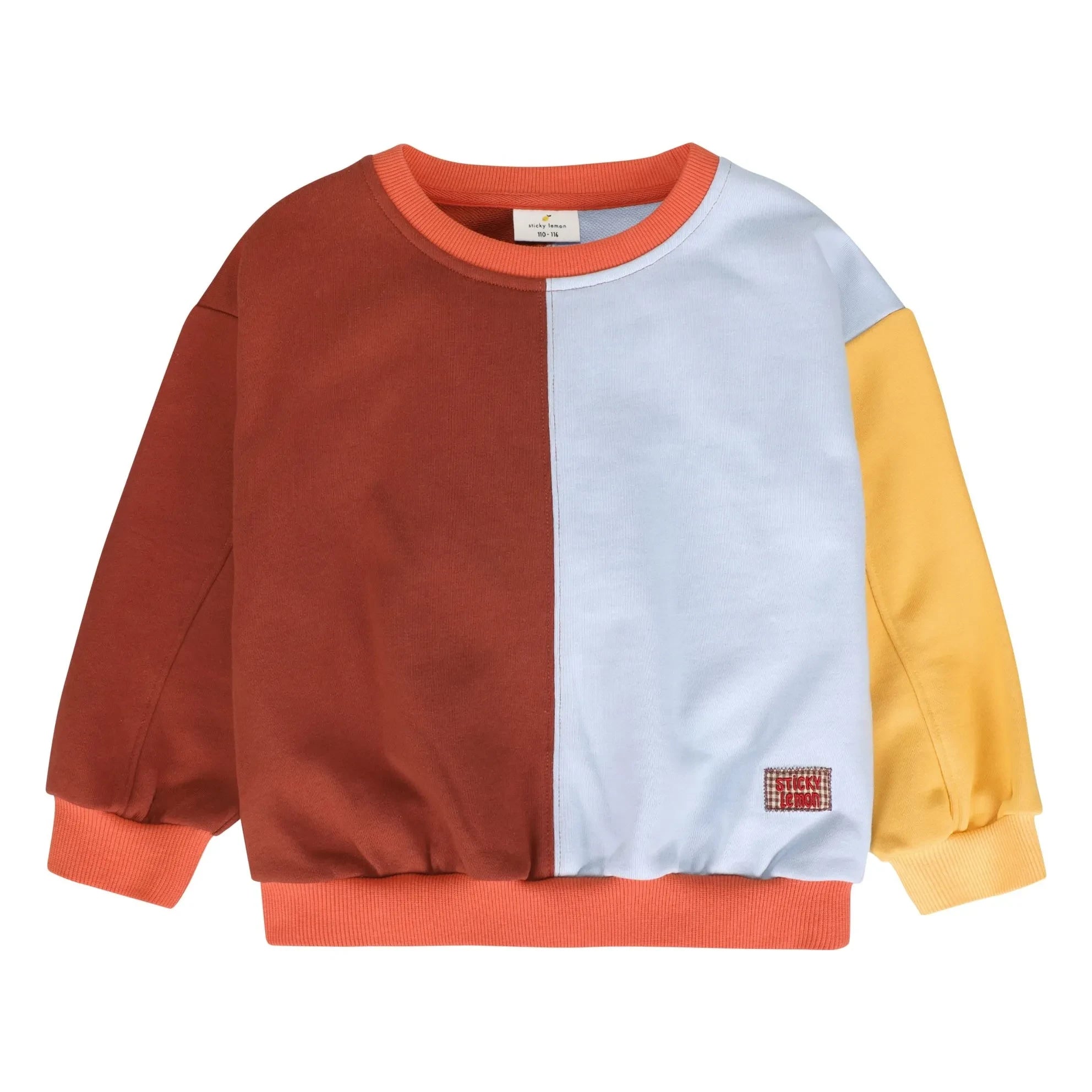 Sticky Lemon - Patch-Detail Sticky Lemon Pullover | Orange Rouille