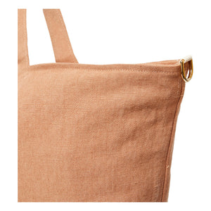Adorna - Leinen-Clutch | Terrakotta