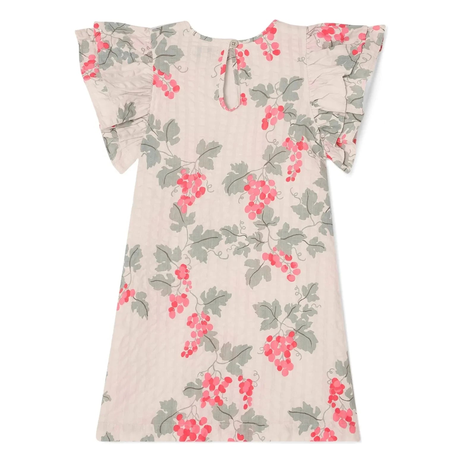 garbo&friends - Gerafftes Kleid Raisin Volant | Ecru