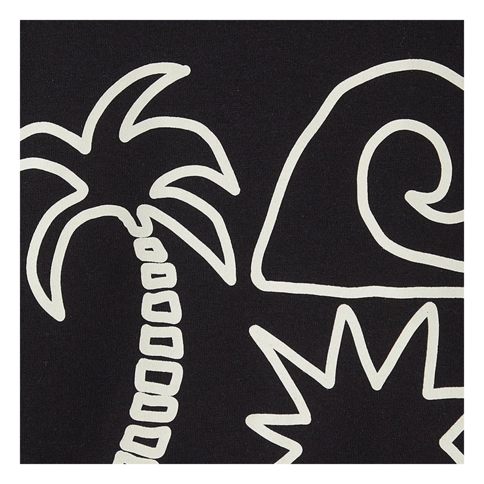 Fabula - Palm Tree T-Shirt | Schwarz