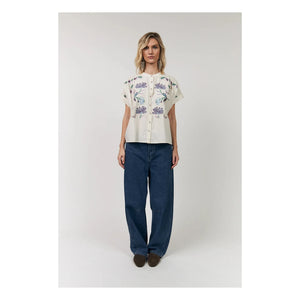 Lollys Laundry - Mya Baumwollbluse | Creme