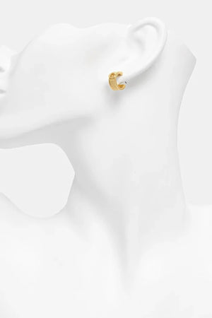 Coach metal kadın küpeleri