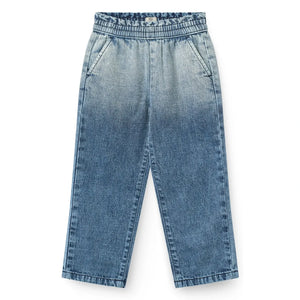 Copenhagen Colors - Jeans-Block-Spray aus Bio-Baumwolle mit Schleifen-Detail | Blau