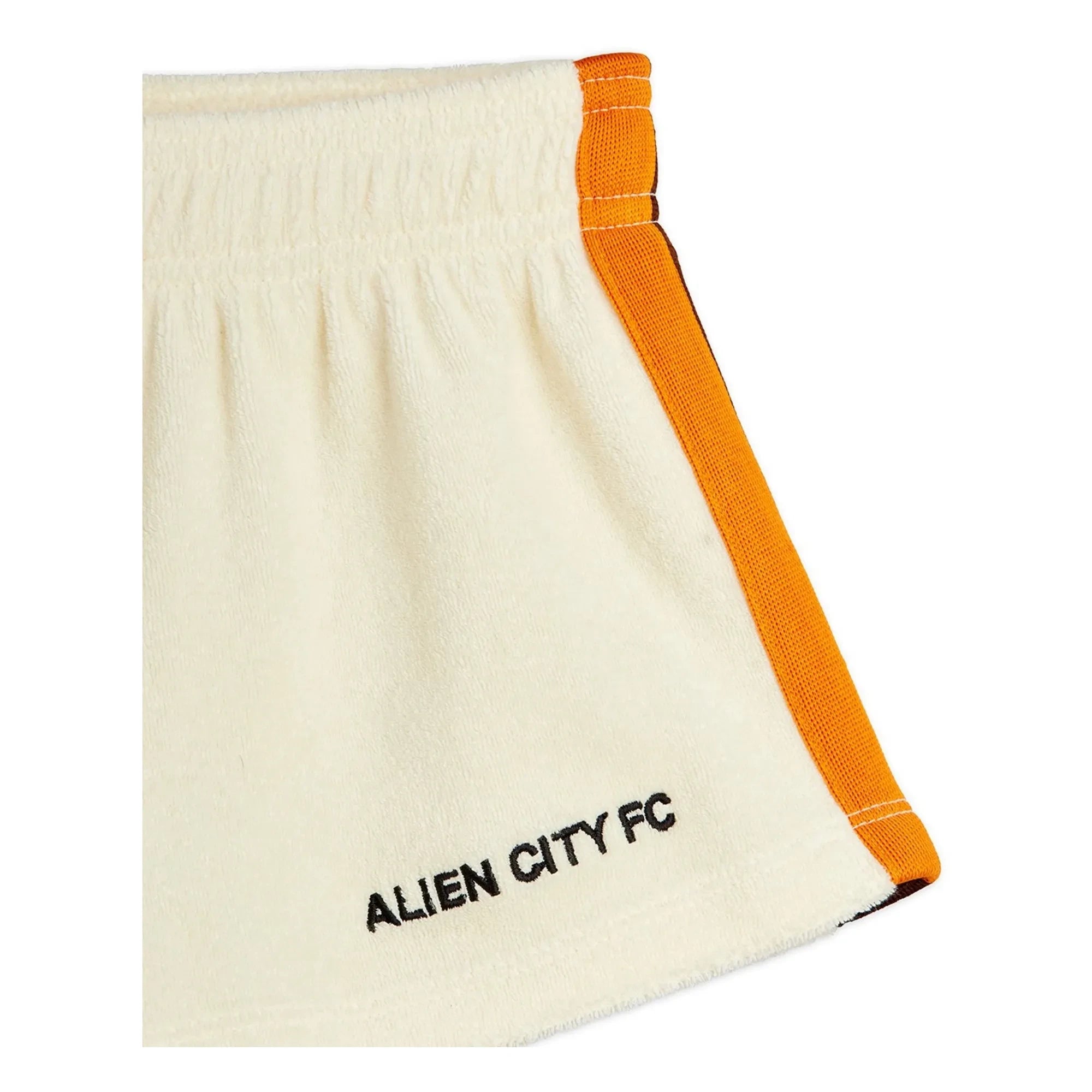 Mini Rodini - Alien City Bio-Baumwoll Terry Shorts | Ecru