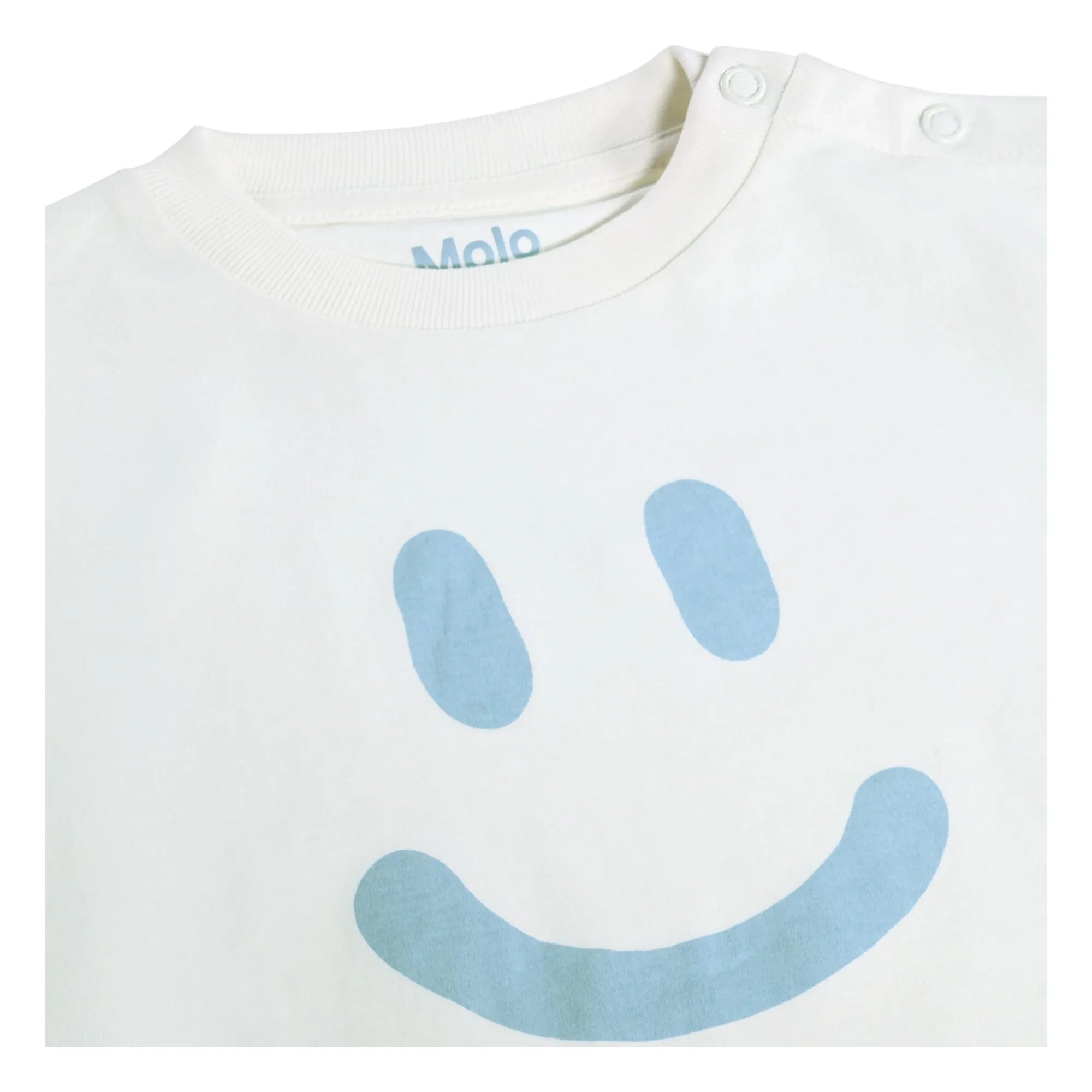 Molo - Enzo Smile Bio-Baumwolle T-Shirt | Weiß