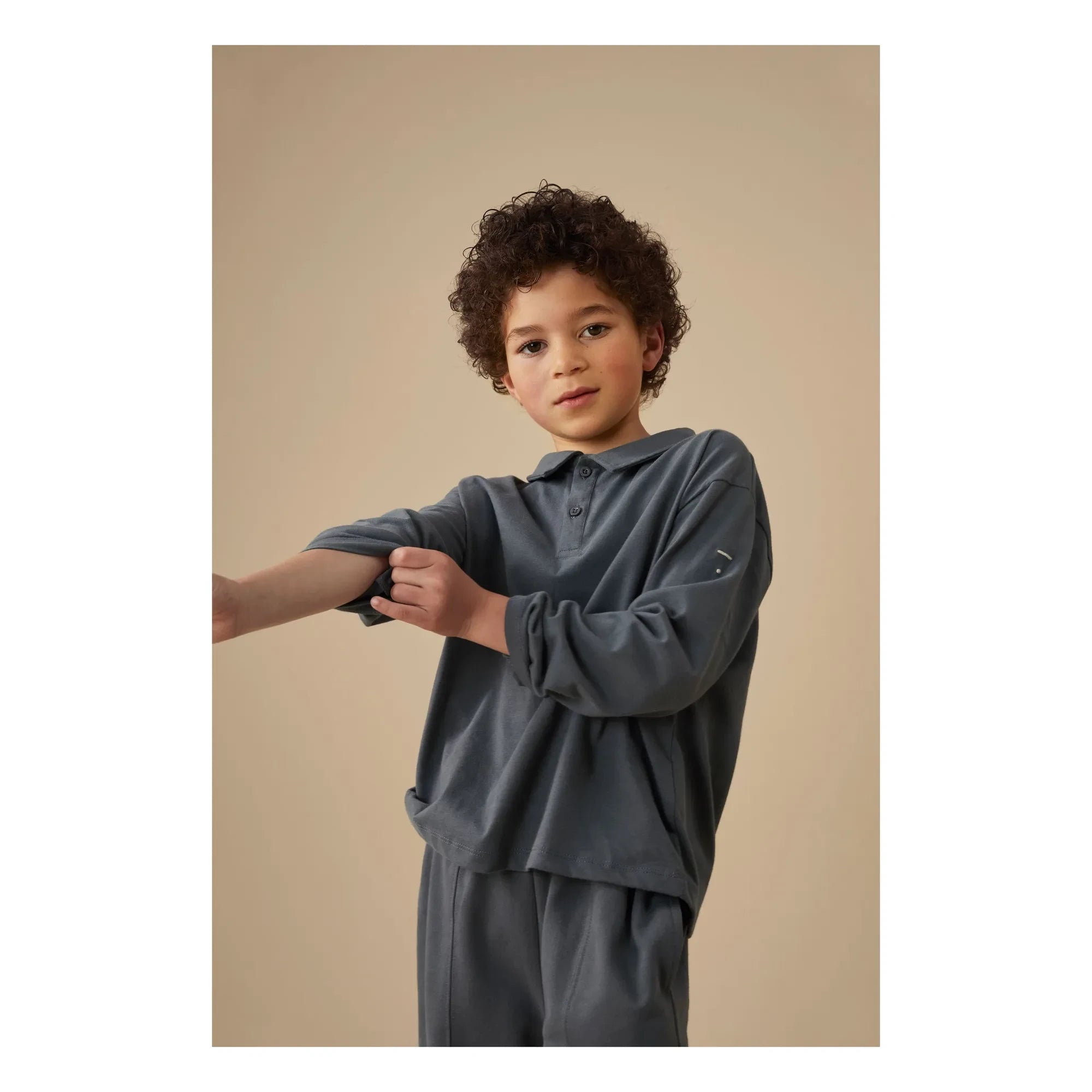 Gray Label - Bio-Baumwoll-Poloshirt | Graublau