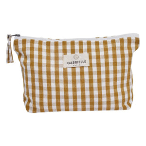 Gabrielle Paris - Vichy Tasche | Curry Gelb