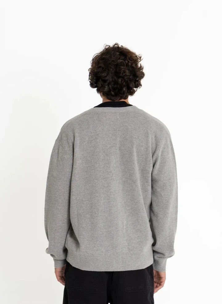Smallable Man - Rodin Merino Wolle Cardigan | Heather Grau