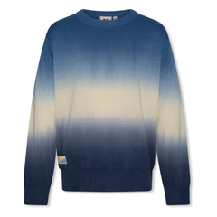 AO76 - Strickpullover mit fließendem Übergang | Blau