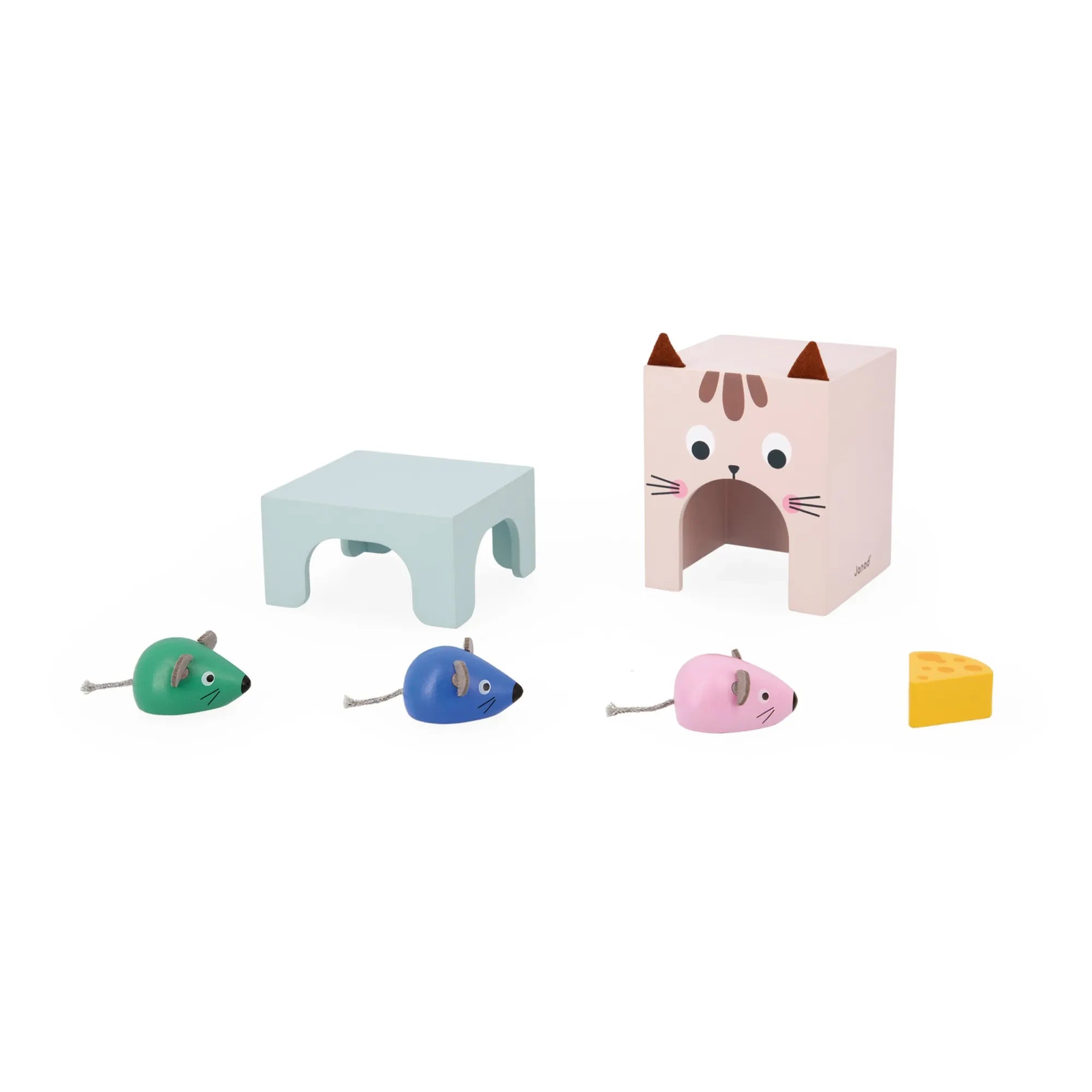 Janod - Räumliches Wahrnehmungsspiel - Katze und Maus