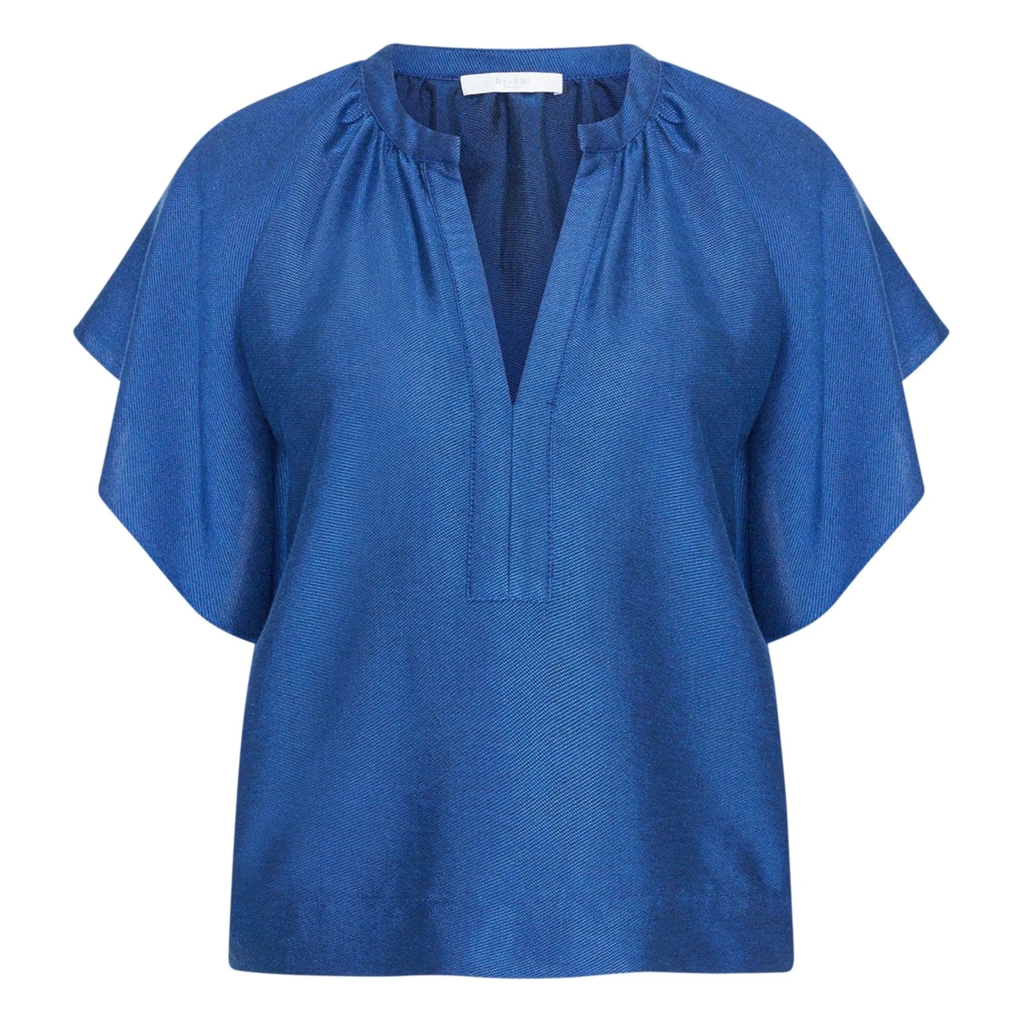 By Bar - Vina Glanzbluse | Königsblau