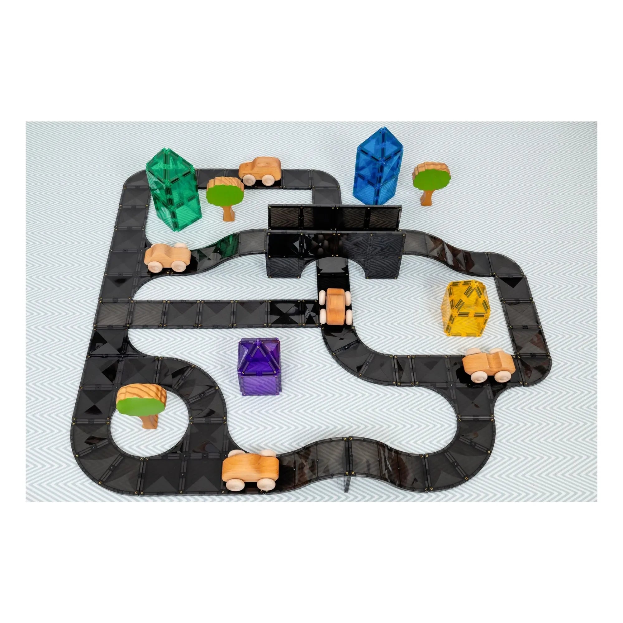 Connetix - Roads Creative Pack - 48 Teile | Schwarz