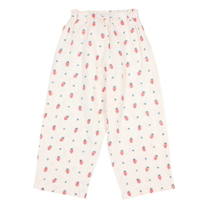 Búho - Erdbeerhose aus Bio-Baumwolle | Creme