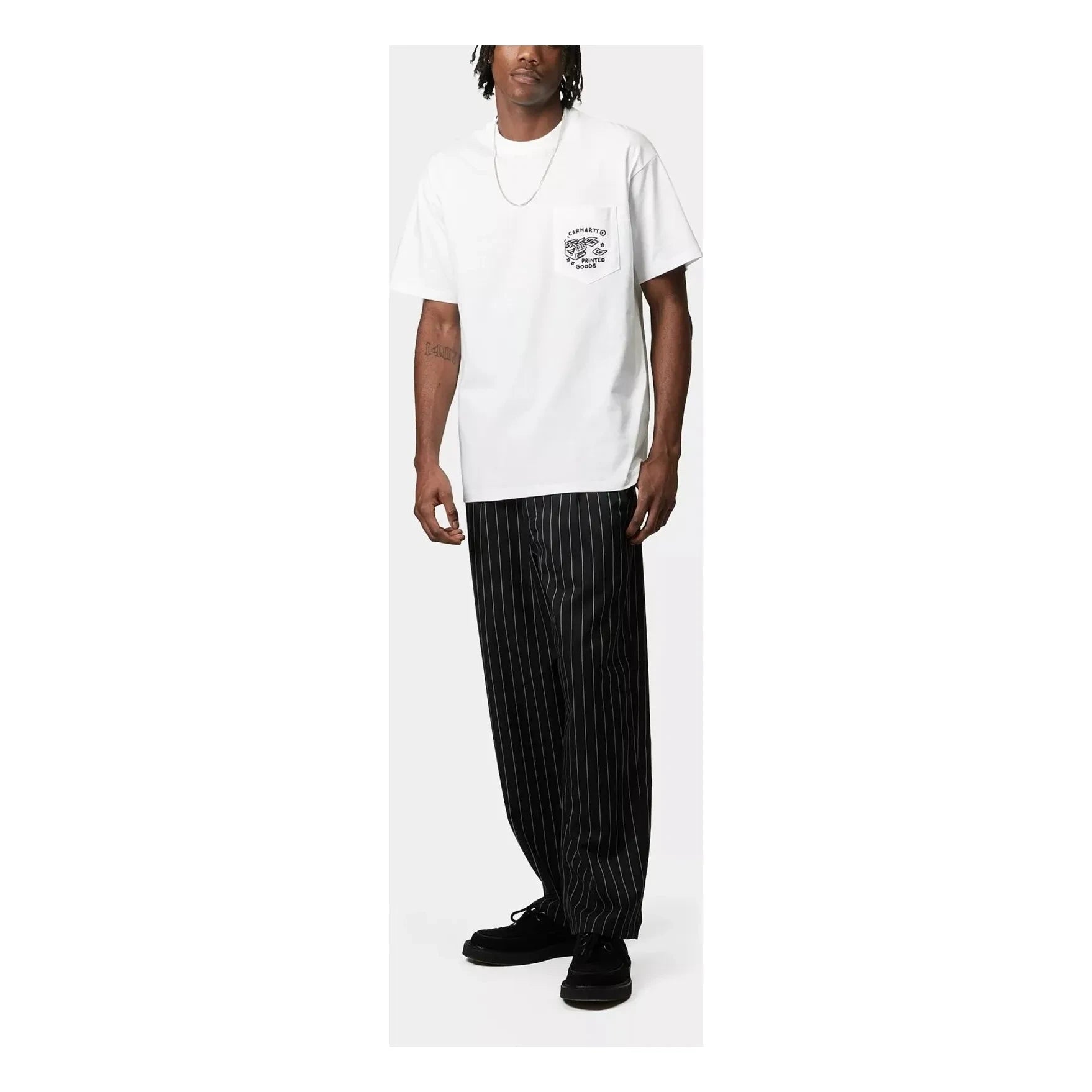Carhartt WIP - T-Shirt aus Bio-Baumwolle mit Fragments-Tasche | Weiß