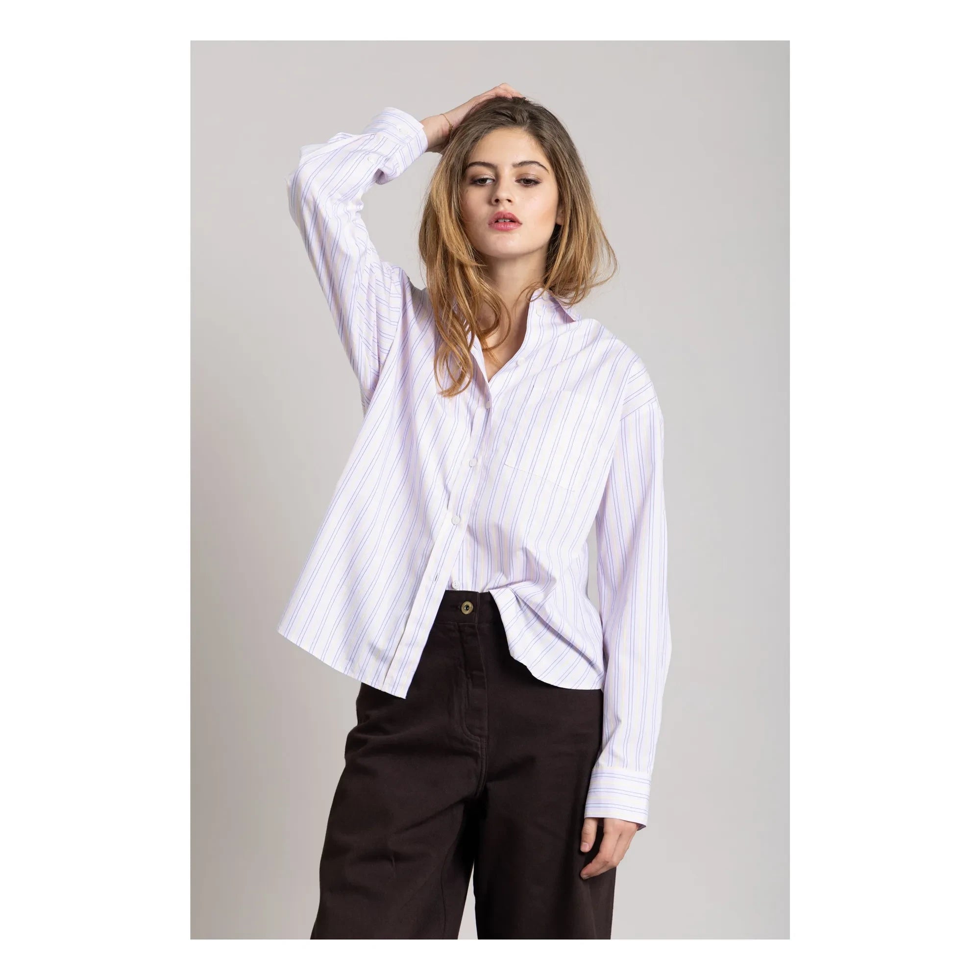 Smallable Woman - Kanel Gestreiftes Hemd | Lila