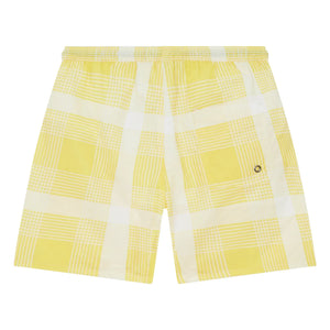 Finger in the nose - Freeboy Carreaux Badeshorts | Blassgelb