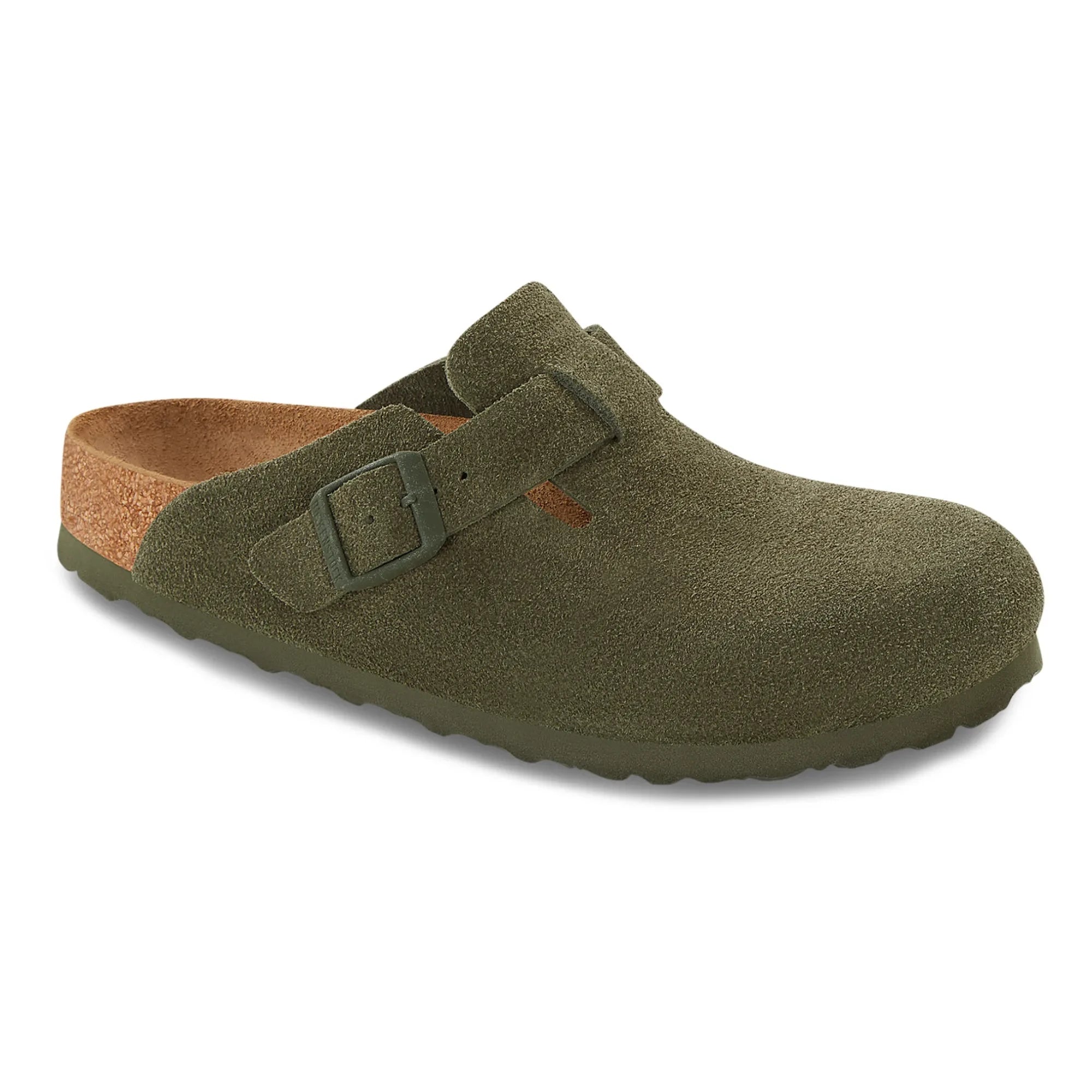 BIRKENSTOCK - Boston Schmal Passform Pantoletten - Erwachsenen Kollektion | Khaki