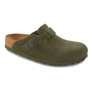 BIRKENSTOCK - Boston Schmal Passform Pantoletten - Erwachsenen Kollektion | Khaki