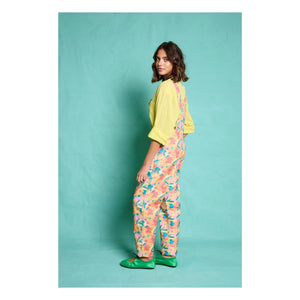 Favorite People - Latzhose mit Blumenmuster Toskana - Damenkollektion | Orange
