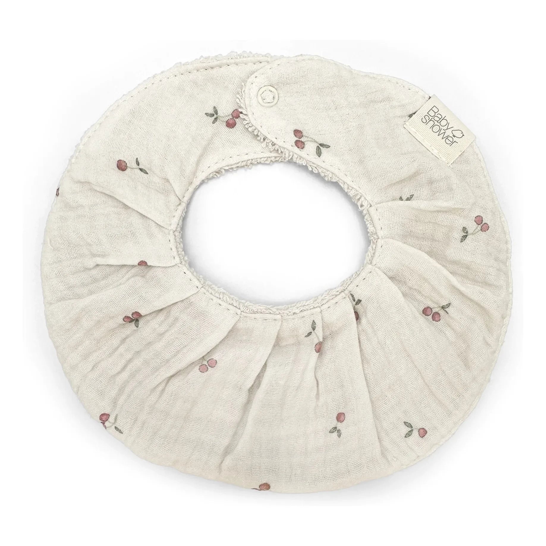 Babyshower - Lätzchen fancy Cherries | Ecru