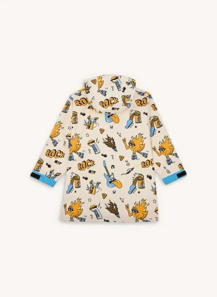Hello Hossy - Rock n Fire Regenjacke | Weiß