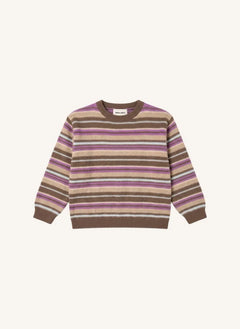 Smallable Kid - Shelly Gestreifter Wollpullover | Rosa