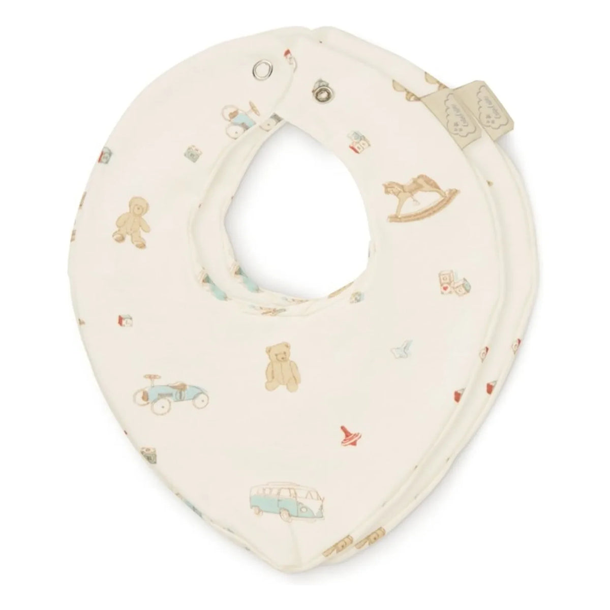 Cam Cam - Vintage Spielzeug Bandana Lätzchen - 2er Set | Beige